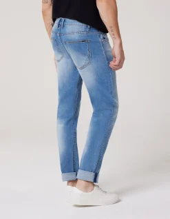 Damian Slim Stretch Light Indigo Denim Jeans