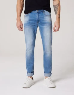 Damian Slim Stretch Light Indigo Denim Jeans