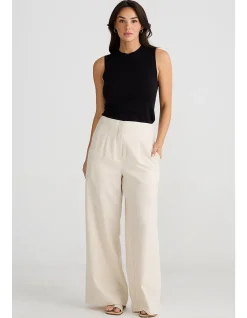 Dana Wide Leg Textured Pant