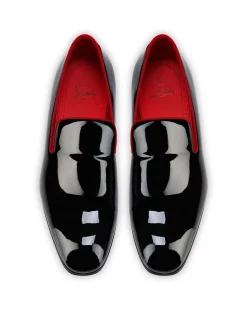 DANDELION GALVIN PATENT BLACK LIN LOUBI LOAFERS