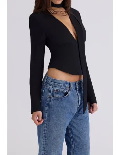 DANYA PLUNGING V-NECKLINE TOP