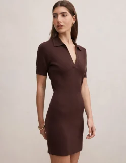 DARCI POLO COLLAR KNITTED DRESS