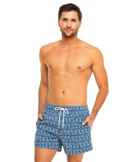 Dark Essential Fishes Men's Swim Shorts