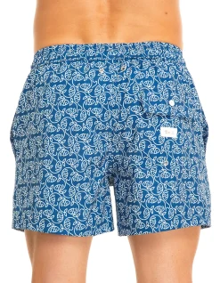 Dark Essential Fishes Men's Swim Shorts