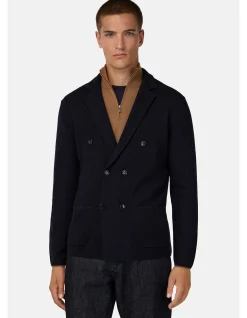 DB EXTRAFINE MERINO WOOL STITCHING JACKET