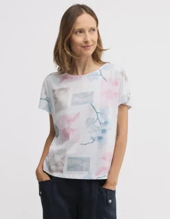 DECOUPAGE POSTCARD PRINT TEE