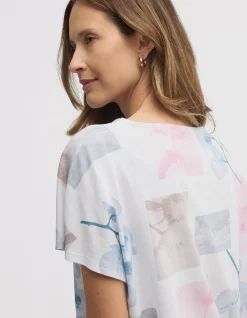 DECOUPAGE POSTCARD PRINT TEE