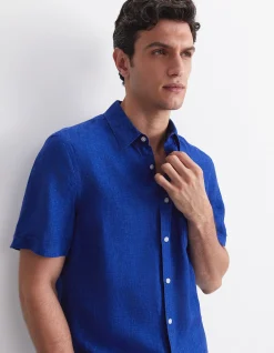 DELAVE SHORT SLEEVE LINEN SHIRT