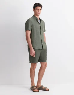 DELAVE SHORT SLEEVE LINEN SHIRT