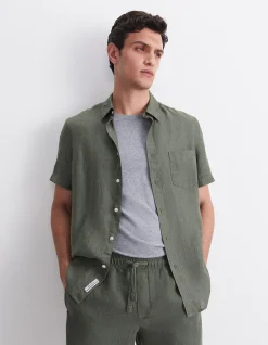 DELAVE SHORT SLEEVE LINEN SHIRT
