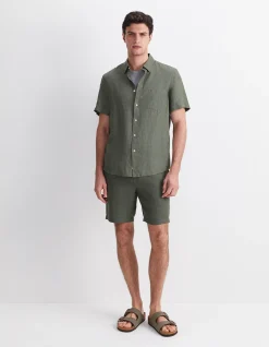 DELAVE SHORT SLEEVE LINEN SHIRT