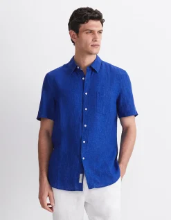 DELAVE SHORT SLEEVE LINEN SHIRT