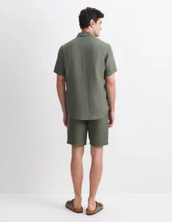DELAVE SHORT SLEEVE LINEN SHIRT