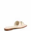 DELMORE Vintage Ivory Leather Slide
