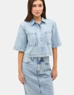 DENIM BOXY SHIRT