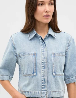 DENIM BOXY SHIRT