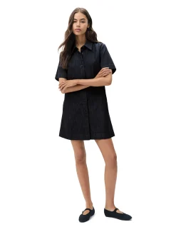 DENIM BUTTON THROUGH DRESS