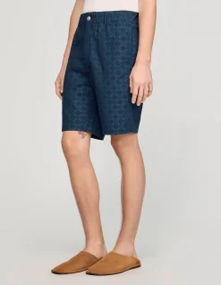 Denim Cross Shorts