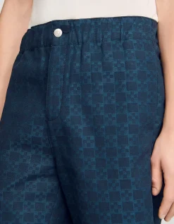 Denim Cross Shorts