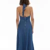 Denim Halter Dress