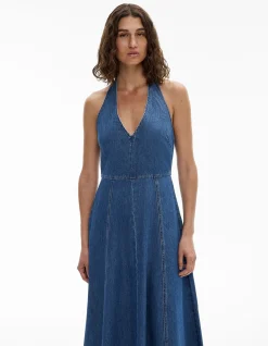 Denim Halter Dress