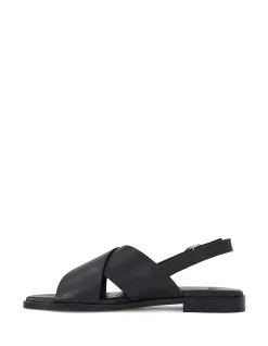 Deon Black Premium Leather Sandal