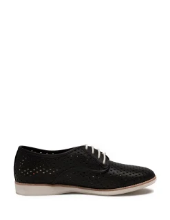 Derby Punch Black Shoes