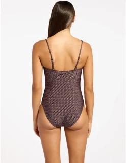 Desert Geo Minimal Tank One Piece Swimsuit