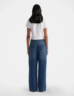 Dillon Cropped Cotton Blend Mini Tee