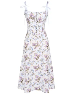 DIONNE COTTON MIDI DRESS