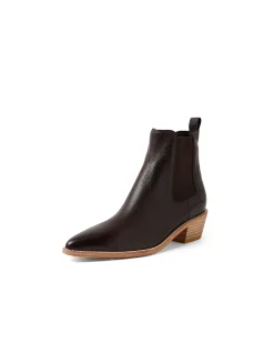 Diskel Pointed Toe Leather Chelsea Boots