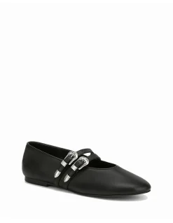 DIVON Black Leather Mary Jane