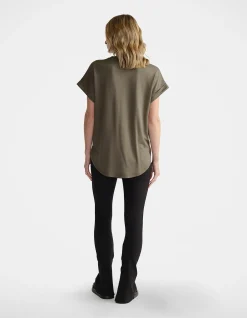 D-Luxe Half Moon Logo High Low Tee