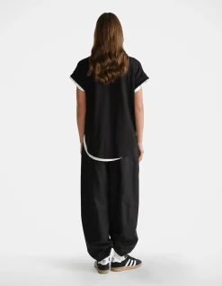 D-Luxe Half Moon Logo High Low Tee