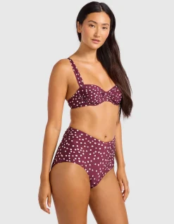 Dolce Dot Ruched Band High Waist Pant