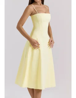 DOLLY A-LINE MIDI SUNDRESS