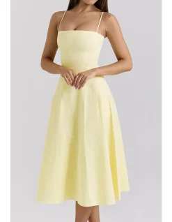 DOLLY A-LINE MIDI SUNDRESS