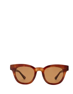 Dorado Hazelnut Marble Round Sunglasses