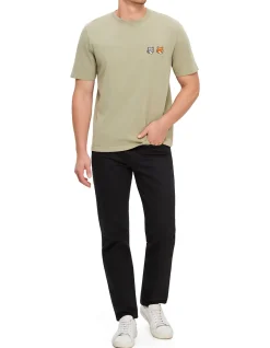 DOUBLE FOX HEAD FADED COMFORT T-SHIRT