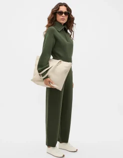 DOUBLE KNIT BARREL PANT