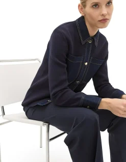 DOUBLE KNIT DENIM JACKET