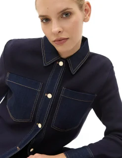 DOUBLE KNIT DENIM JACKET