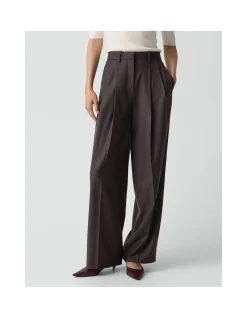 Double Pleat Pant in Sleek Wool