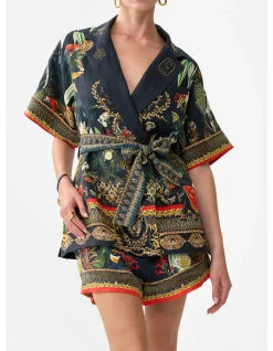 DOUBLE BREASTED SHORT SLEEVE JACKET