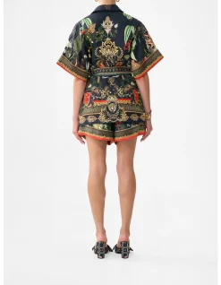 DOUBLE BREASTED SHORT SLEEVE JACKET