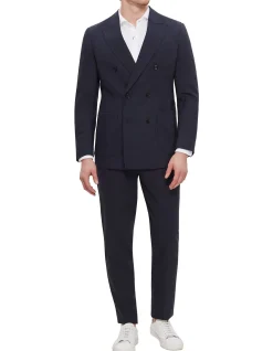 Double Breasted Tailored Blazer Navy