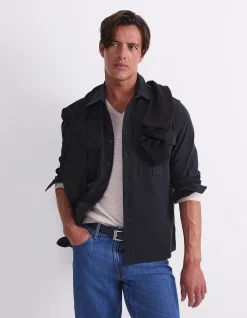DOUBLE POCKET LONG SLEEVE OVERSHIRT