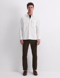 DOUBLE POCKET LONG SLEEVE OVERSHIRT