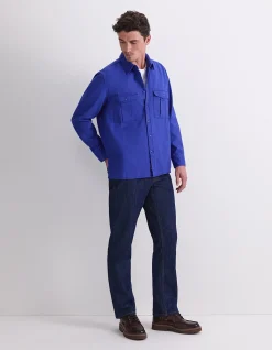 DOUBLE POCKET LONG SLEEVE OVERSHIRT