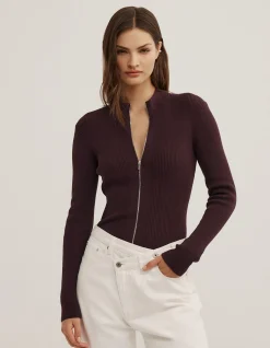 Double Zip Knit Cardigan
